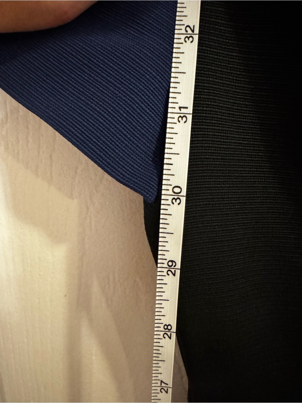 Karen Millen Blue and Black Band Colorblock Mini Dress - Picture 4 of 5
